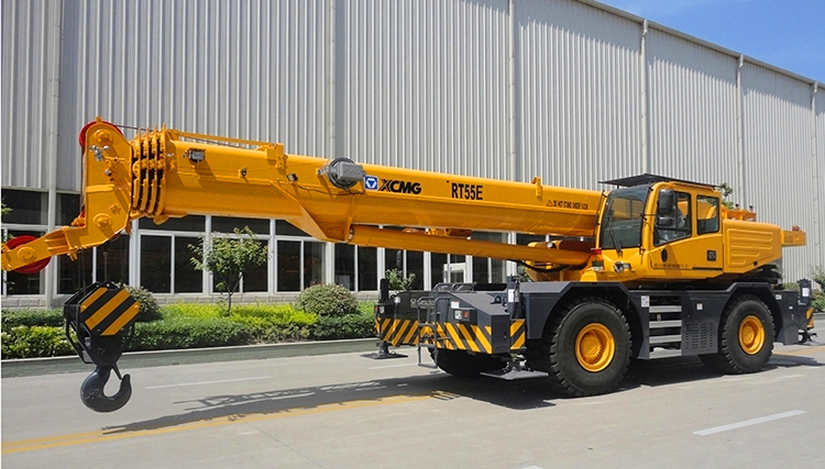 XCMG Official 55 Ton Mobile Crane RT55E China New Rough Terrain Crane for Sale